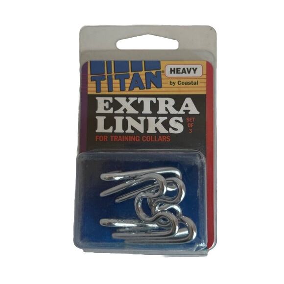 Coastal Titan Extra Links for Prong Training Dog Collar 3.3mm x 3.3mm Heavy 3 pk - Picture 1 of 2